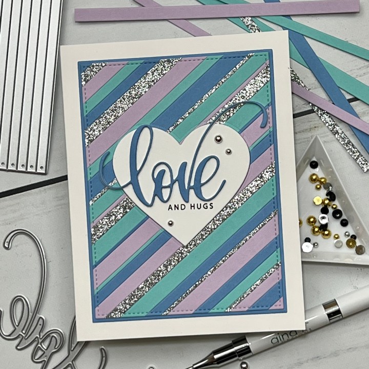 Create A Background w/Cardstock&nbsp;Strips!