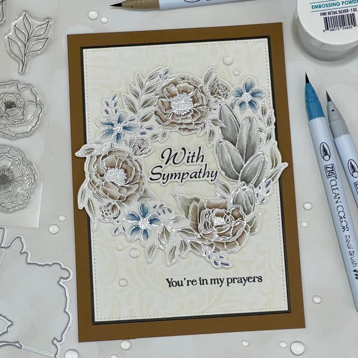 Bouquet Frame – Watercolor w/Zig&nbsp;Markers